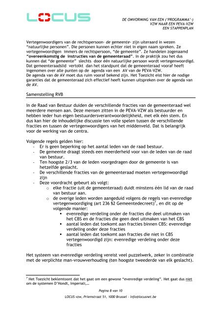 Stappenplan omvorming Locus - Agentschap Binnenlands Bestuur ...