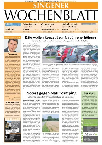 20. Juli 2011 - Singener Wochenblatt