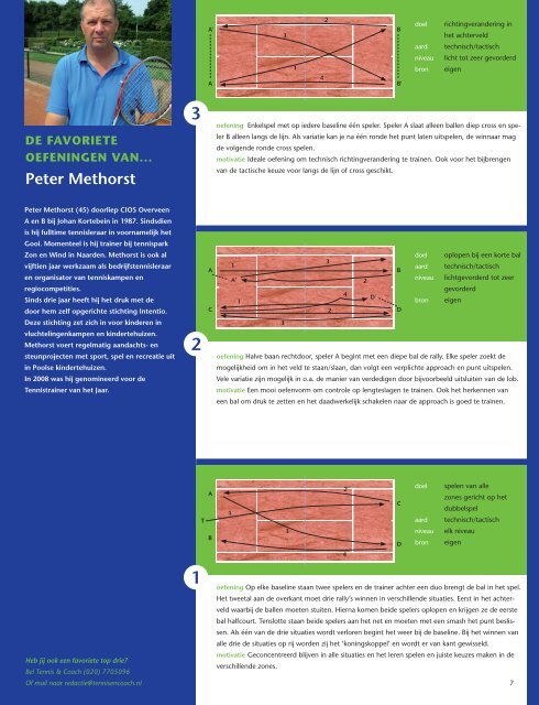 Tennis & Coach nr 4 aug 2009 - SportKaderServices