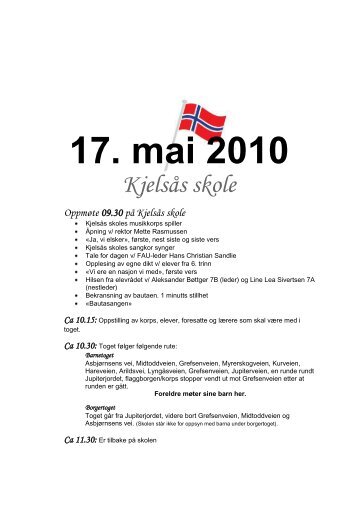 17. mai 2010 - Kjelsås skole