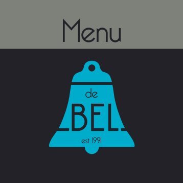 menukaart - Café de Bel
