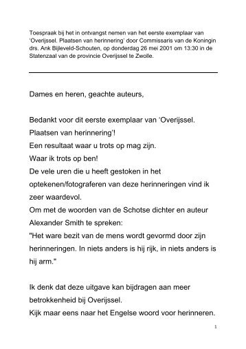 eerste exemplaar van 'Overijssel, plaatsen van herinnering' (pdf)