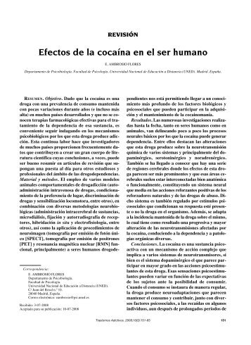 Efectos de la cocaína en el ser humano