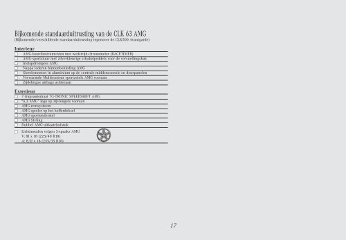 Prijslijst, uitrustingspecificaties & Technische gegevens