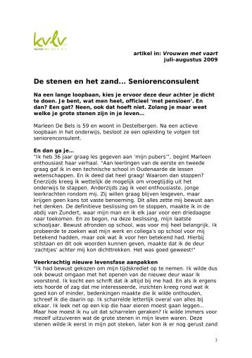 Lees het volledige artikel - Hoger Instituut voor Gezinswetenschappen