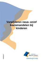 Verwijderen neus- en/of keelamandelen bij kinderen