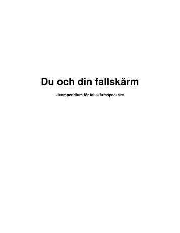 Du och din fallskärm - Linköpings Fallskärmsklubb