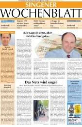 16. Mai 2012 - Singener Wochenblatt