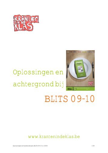BLITS 09-10 - Kranten in de Klas