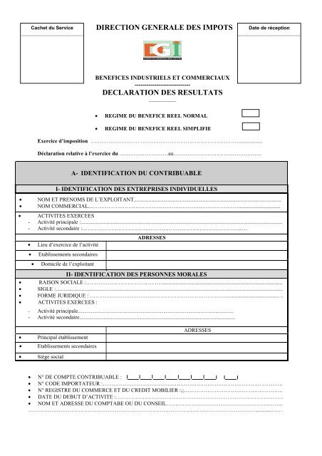 declaration impot entreprise individuelle