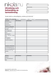 Utredning och behandling av tarmstörning - mkts