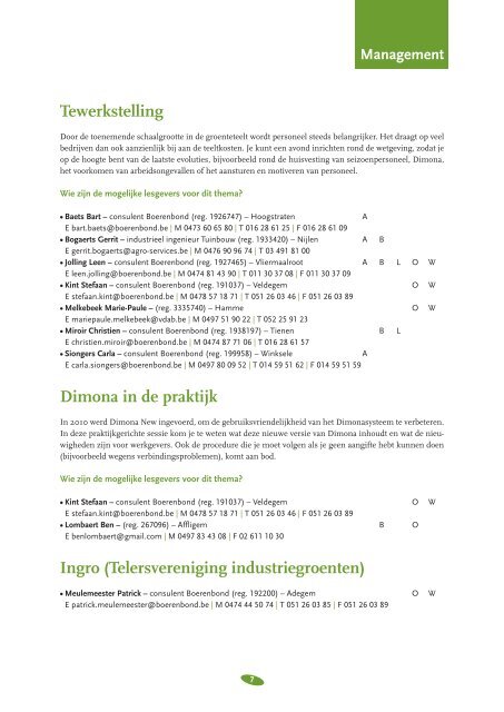 Plantaardige productie - Boerenbond