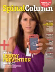 prevention - Shepherd Center's Spinal Column Magazine