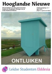 Hooglandse Nieuwe april 2012 - Welkom bij de LSE