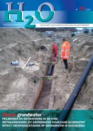 thema grondwater - H2O - Tijdschrift voor watervoorziening en ...