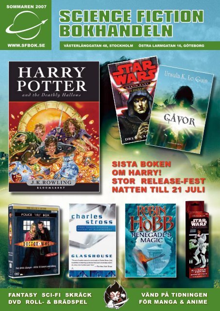 stor release-fest natten till 21 juli - Science Fiction Bokhandeln