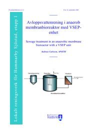 Avloppsvattenrening i anaerob membranbioreaktor med VSEP-enhet