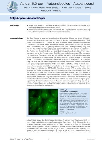 Golgi-Apparat - P. Seelig