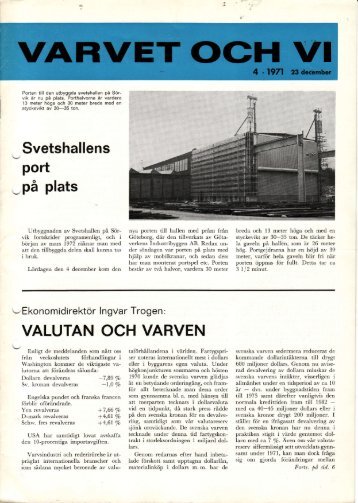 port VALUTAN OCH VARVEN - Uddevalla Varvs- och ...