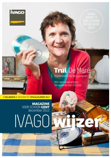 IVAGO-wijzer magazine voor schoon Gent - december 2012