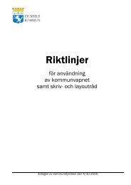 Riktlinjer kommunloggan - Lycksele kommun