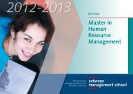 Master in Human Resource Management - Antwerp Management ...