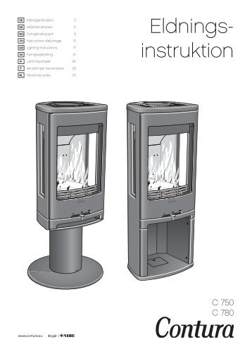 Eldningsinstruktion - Contura