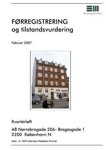 FØRREGISTRERING og tilstandsvurdering