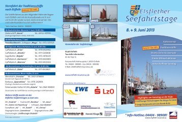 Flyer - Elsfleth Tourismus