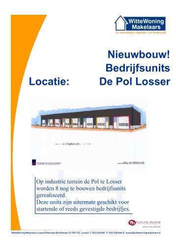 brochure de pol 7 startersunits - Witte Woning Makelaars