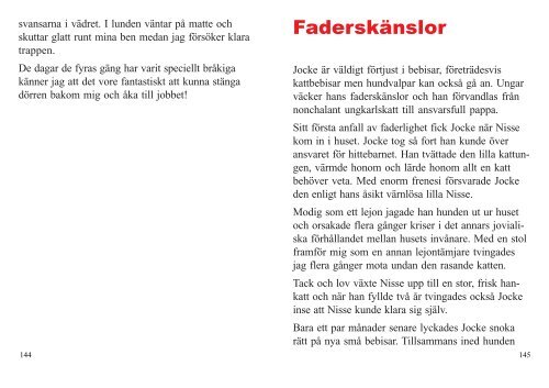 Tre katter och en hund - Läs en bok