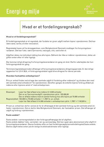 Energi og miljø - Boligkontoret Danmark