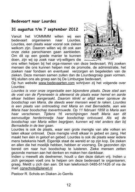 Parochieblad oktober 2011 - Parochie H. Johannes de Doper