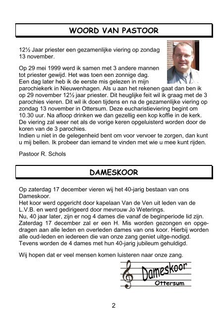 Parochieblad oktober 2011 - Parochie H. Johannes de Doper