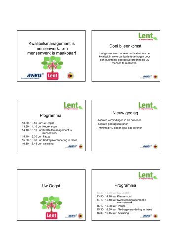 Handout presentatie Terugkombijeenkomst 24 april