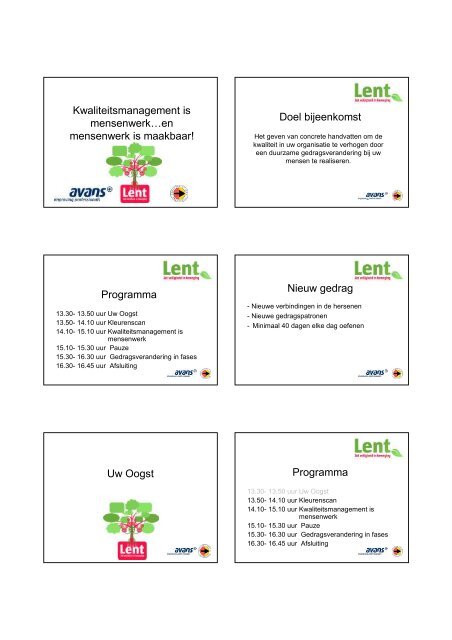 Handout presentatie Terugkombijeenkomst 24 april