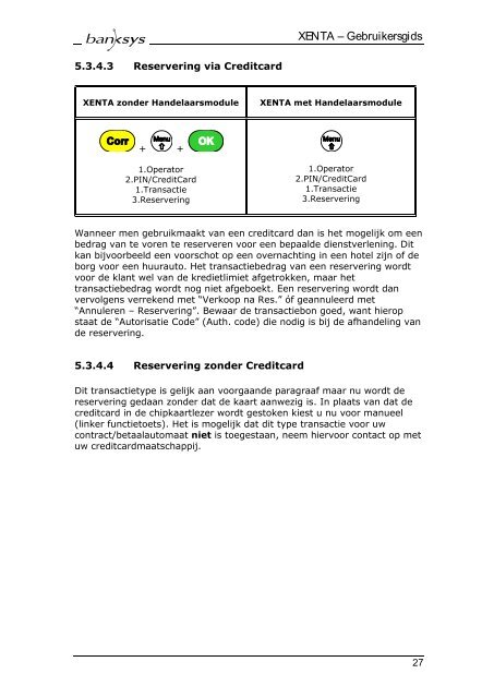 Gebruikersgids XENTA® - Atos Worldline Nederland