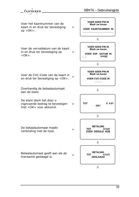 Gebruikersgids XENTA® - Atos Worldline Nederland