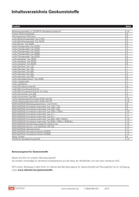 Preisliste ® Geokunststoffe Entwässerungsmatten