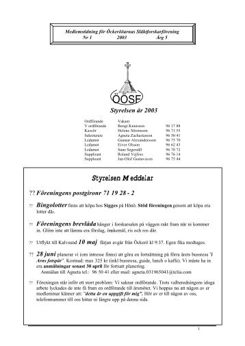 2003nr01.pdf - Öckerööarnas Släktforskarförening