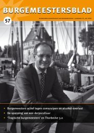 Burgemeestersblad 57 - Nederlands Genootschap van Burgemeesters