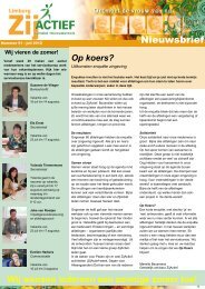 nieuwsbrief juli/aug 2012 - ZijActief Limburg