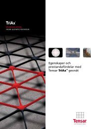 Egenskaper och prestandafördelar med Tensar TriAx™ geonät