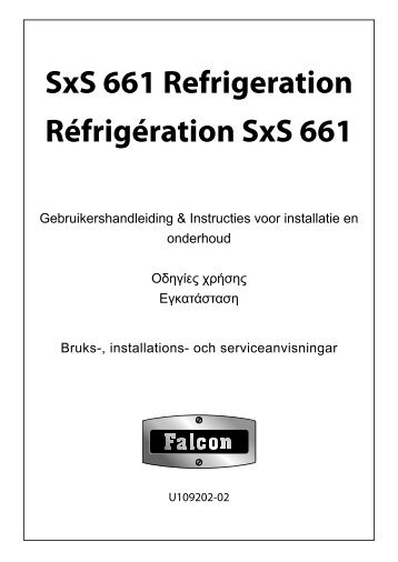 SxS 661 Refrigeration Réfrigération SxS 661 - Falcon Norge