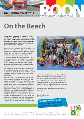 On the Beach - Stichting BOON