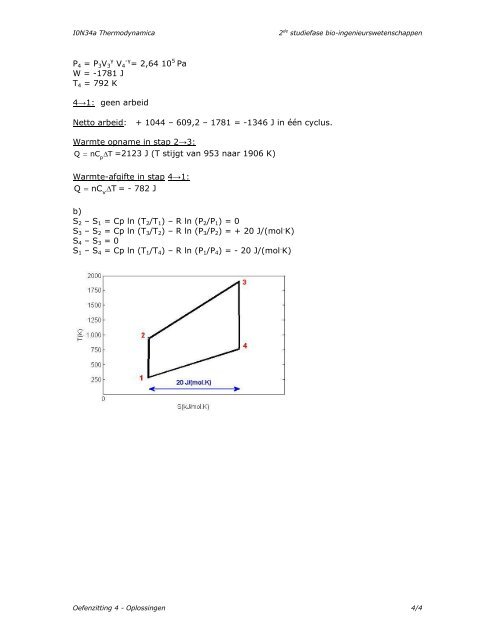 I0N34a THERMODYNAMICA Oefenzitting 4 - bio-ingenieur - home