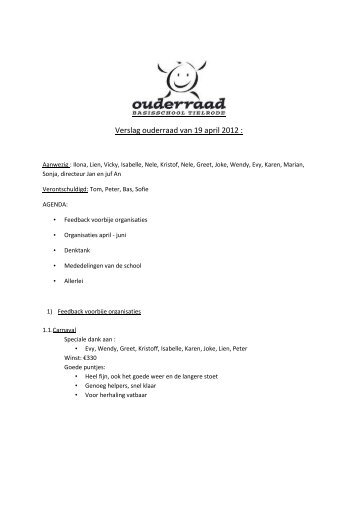 2012-04-19 verslag ouderraad.pdf - Basisschool Tielrode