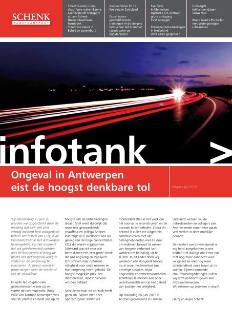 Klik hier om de laatste uitgave te bekijken - Schenk Tanktransport