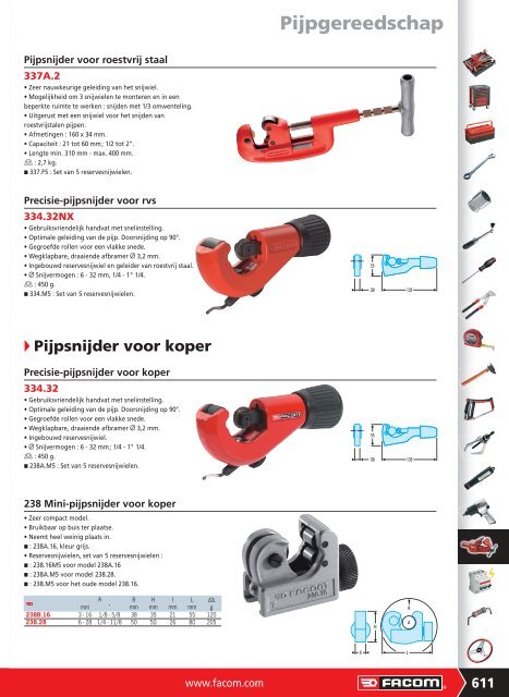 Pijpgereedschap - Facom-gereedschap.nl