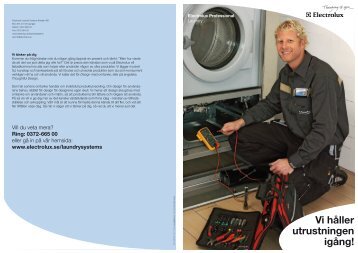 Vi håller utrustningen igång (1747 KB) - Electrolux Laundry Systems